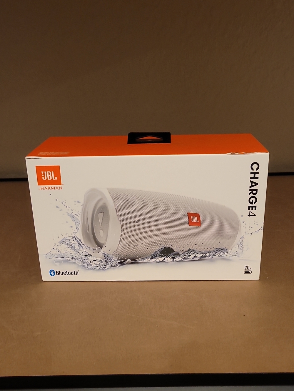 JBL Charge 4 Portable Bluetooth Speaker - White